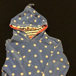 Mini Boden Shark Toweling Swim Cover Up 6/7